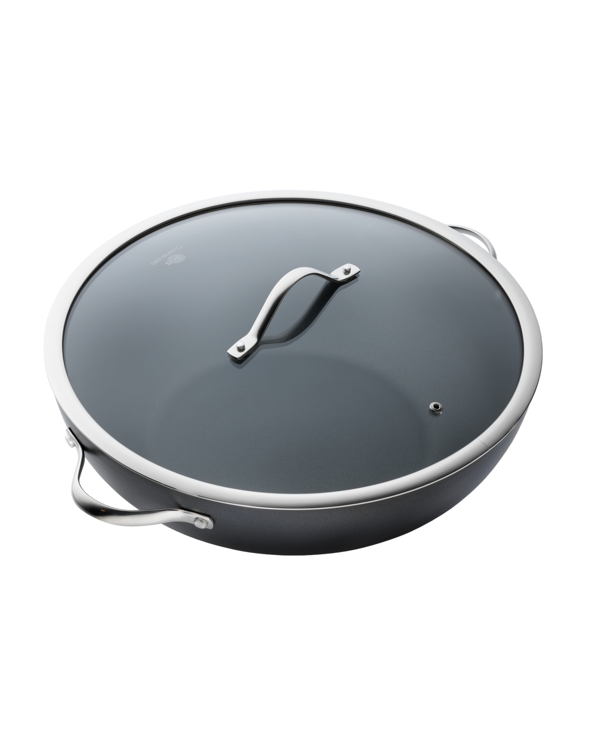 Cuisine::pro Id3 14" Hard Anodized Cast Wok In Black