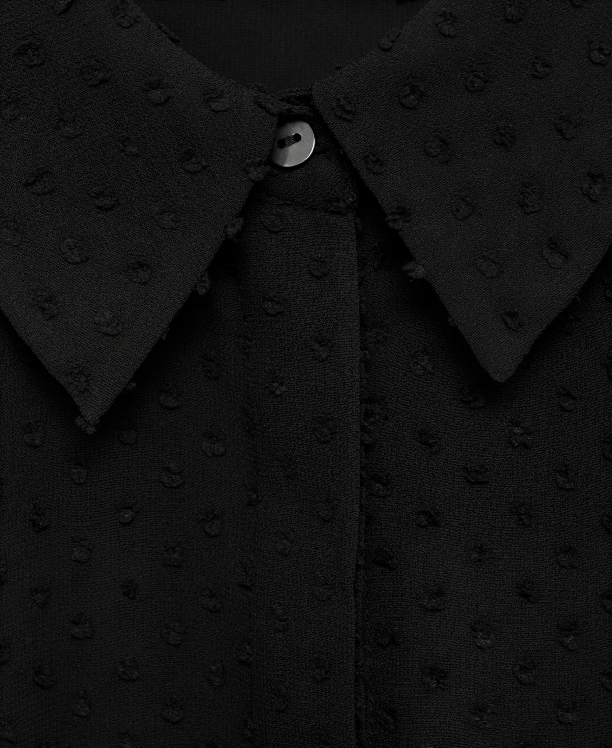 Mango Women's Hidden Buttons Detail Plumeti Shirt