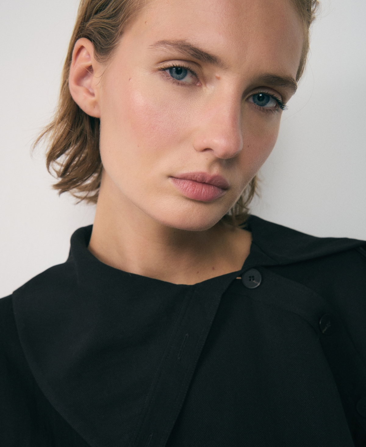 Mango Women's Asymmetrical Collar Lyocell Shirt