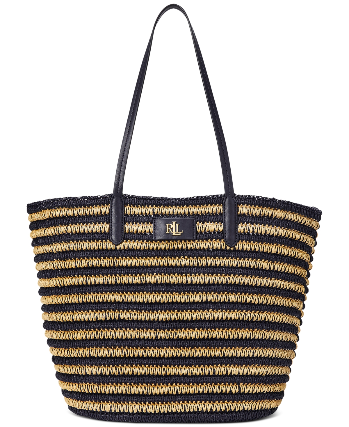 Ralph Lauren Straw Brie Tote Bag