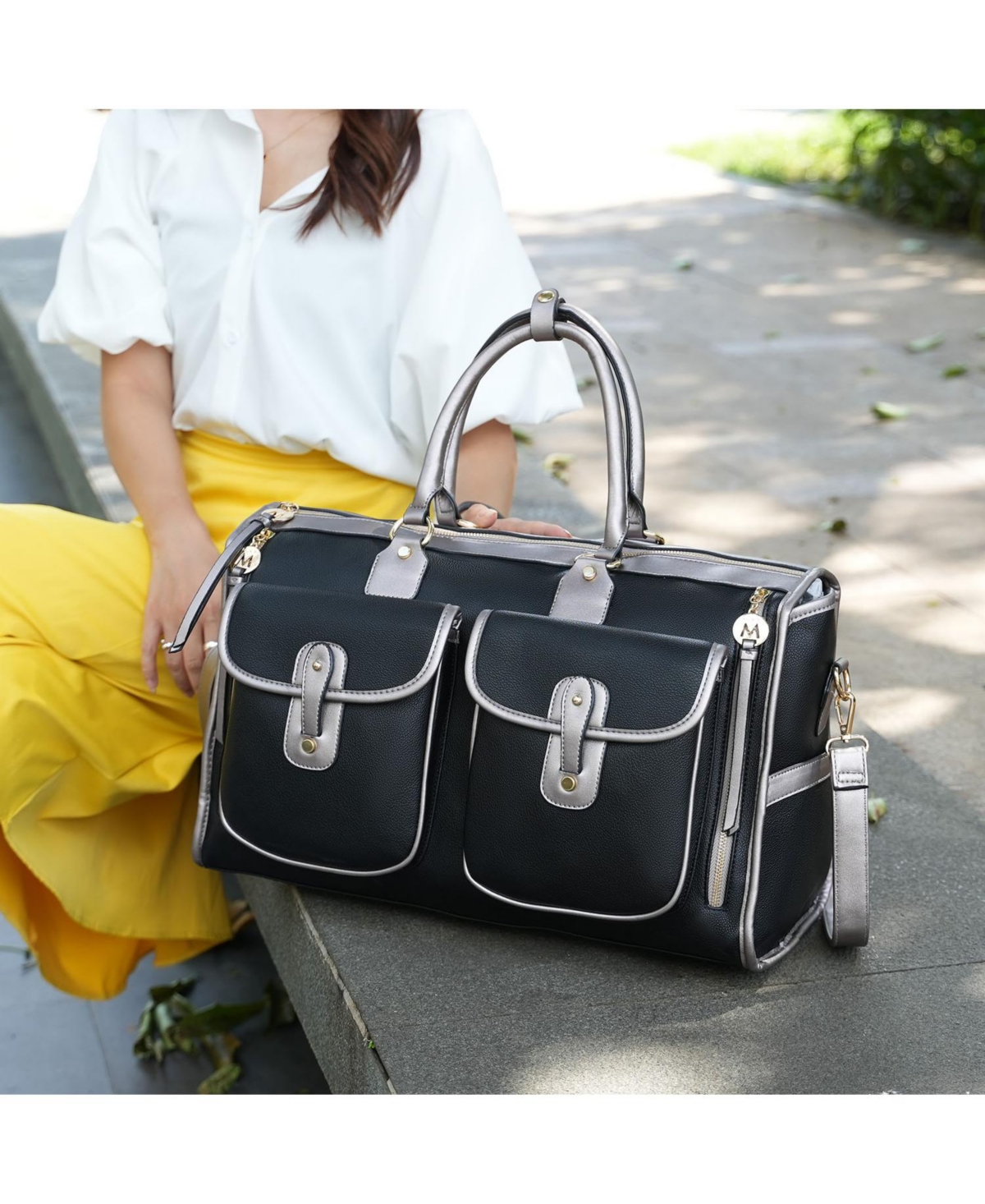 Mkf Collection Genevieve Color Block Duffle Bag by Mia K