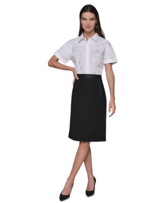 Women's Compression Pull-On Pencil Skirt