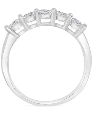 Cubic Zirconia Mixed Cut Quad Cluster Bridal Set in Sterling Silver