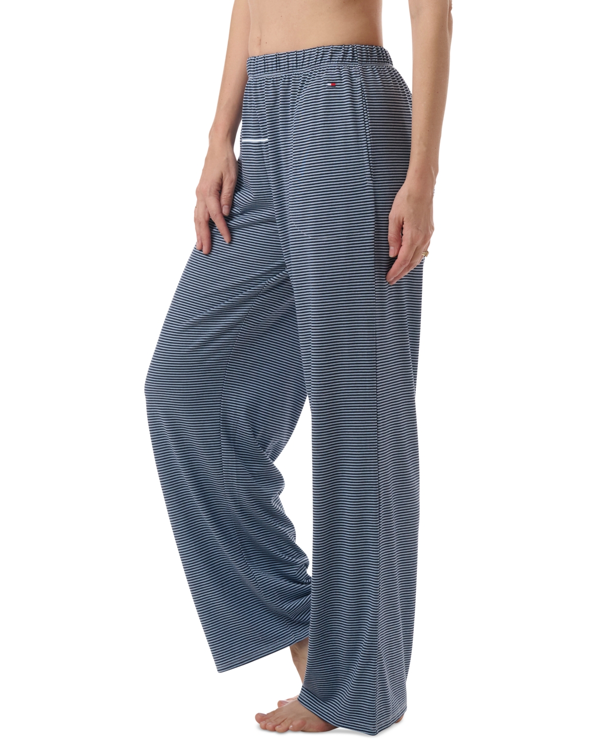 Tommy Hilfiger Women's Elastic-waist Pajama Pants In Feeder Stripe
