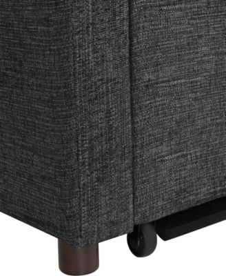 35.2" Polyester Toluca Convertible Chair