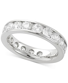 Diamond Channel Set Eternity Band (3 ct. t.w.) in 14k White Gold