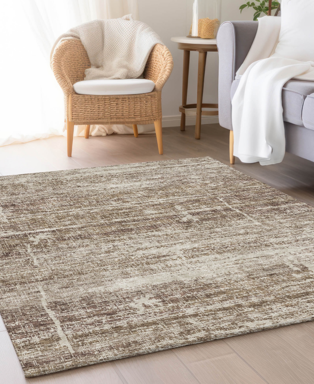 Addison Chantille Acn747 2'6"x3'10" Area Rug In Brown