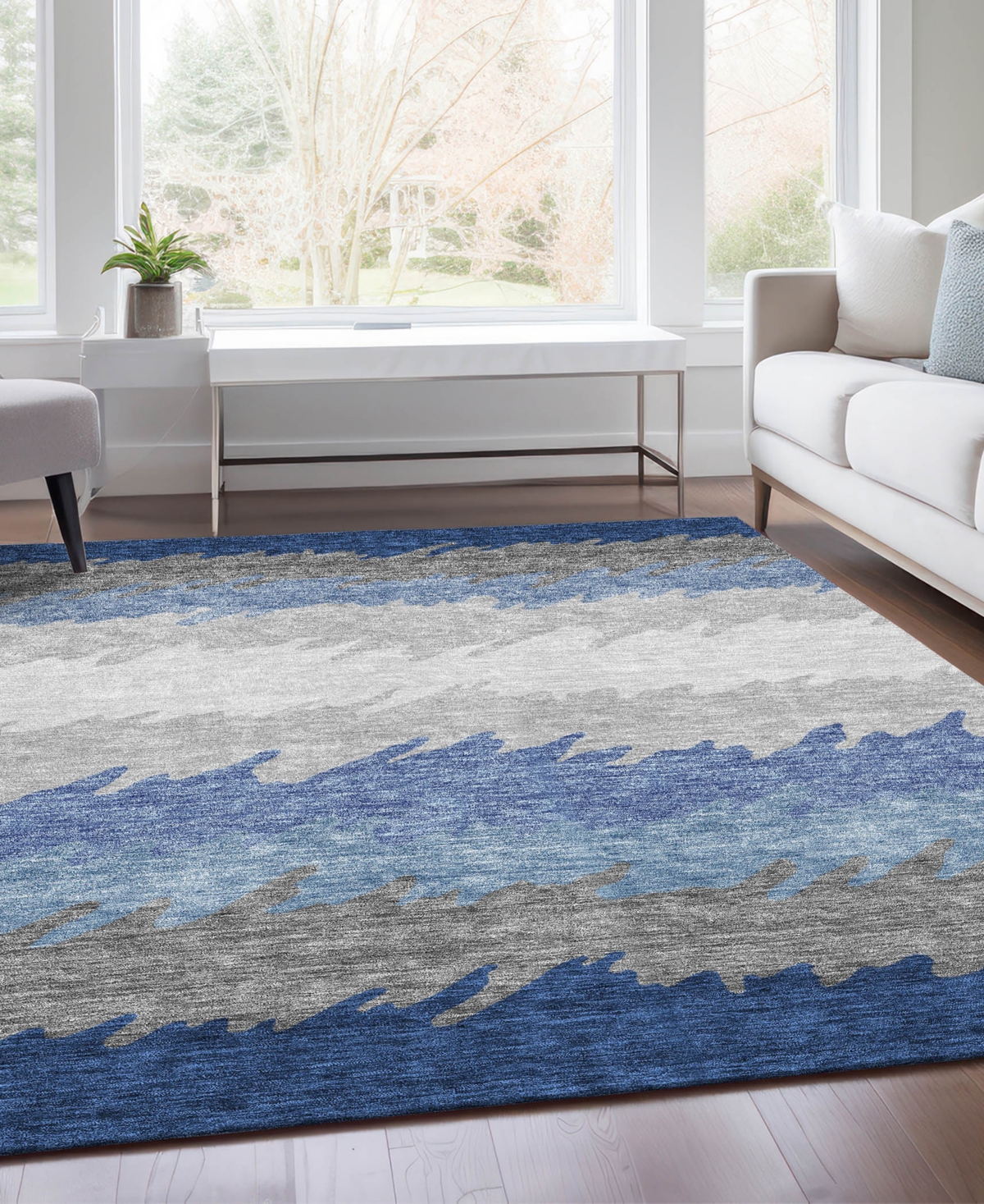 Addison Chantille Acn736 3'x5' Area Rug In Navy
