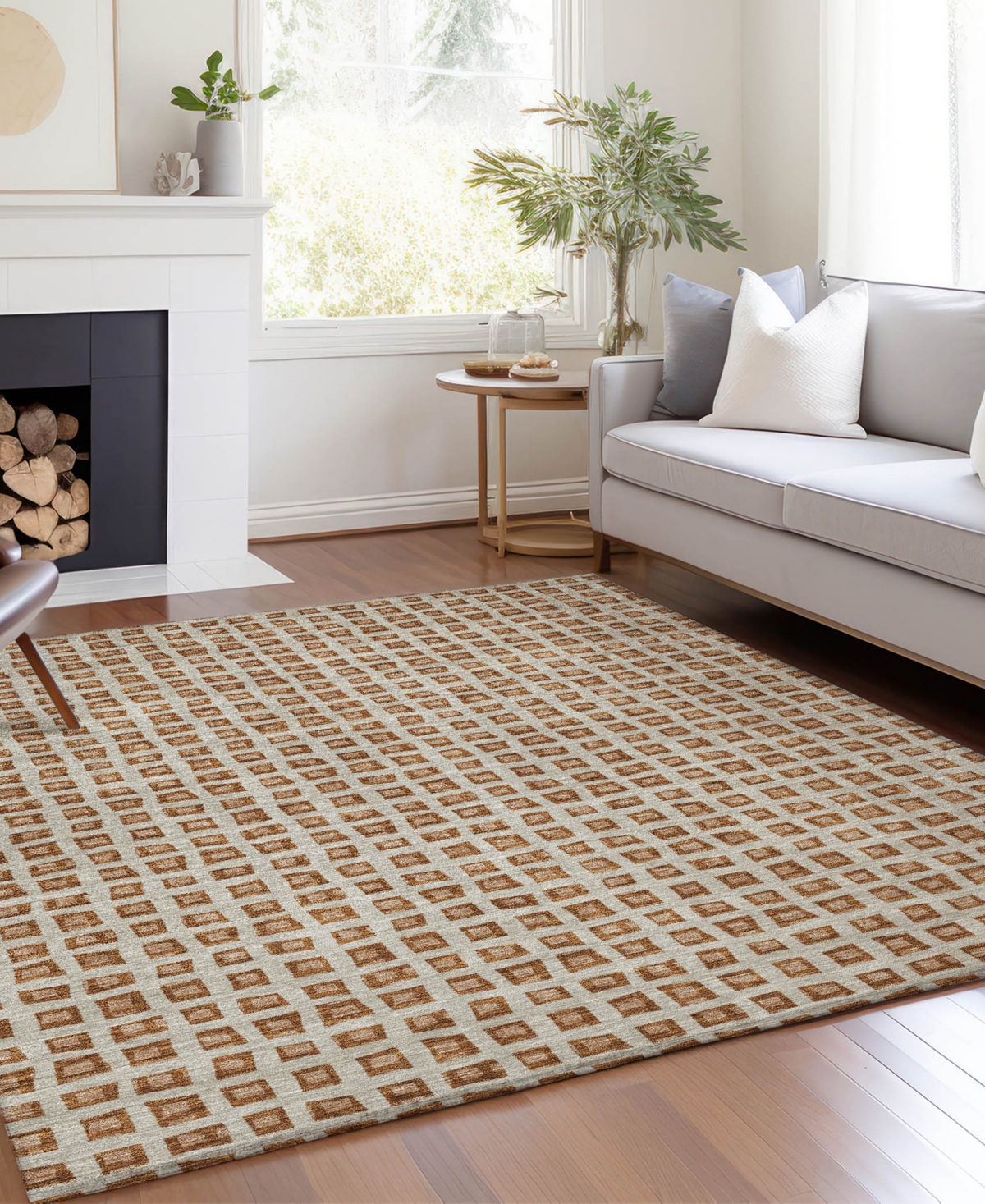 Addison Chantille Acn727 9'x12' Area Rug In Paprika