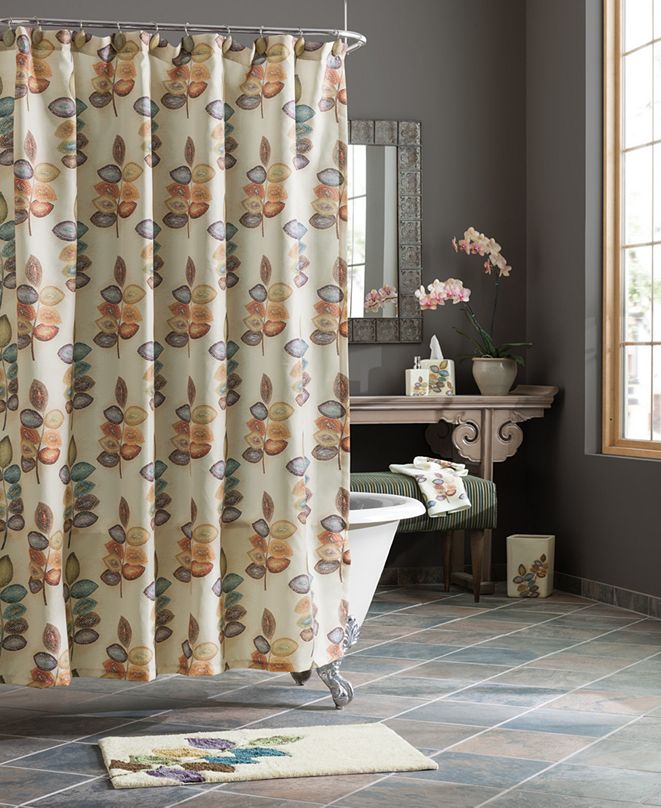 Croscill Bath, Mosaic Leaves Shower Curtain & Reviews ...