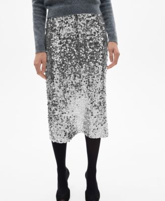 Women's Sequin Midi Skirt