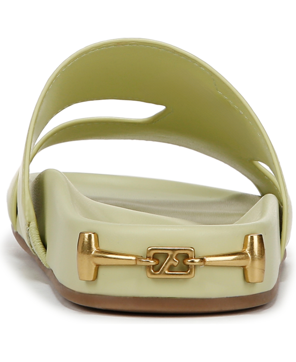 Shop Franco Sarto Women's Britt Open Toe Slide Sandals In Algae Green Leather