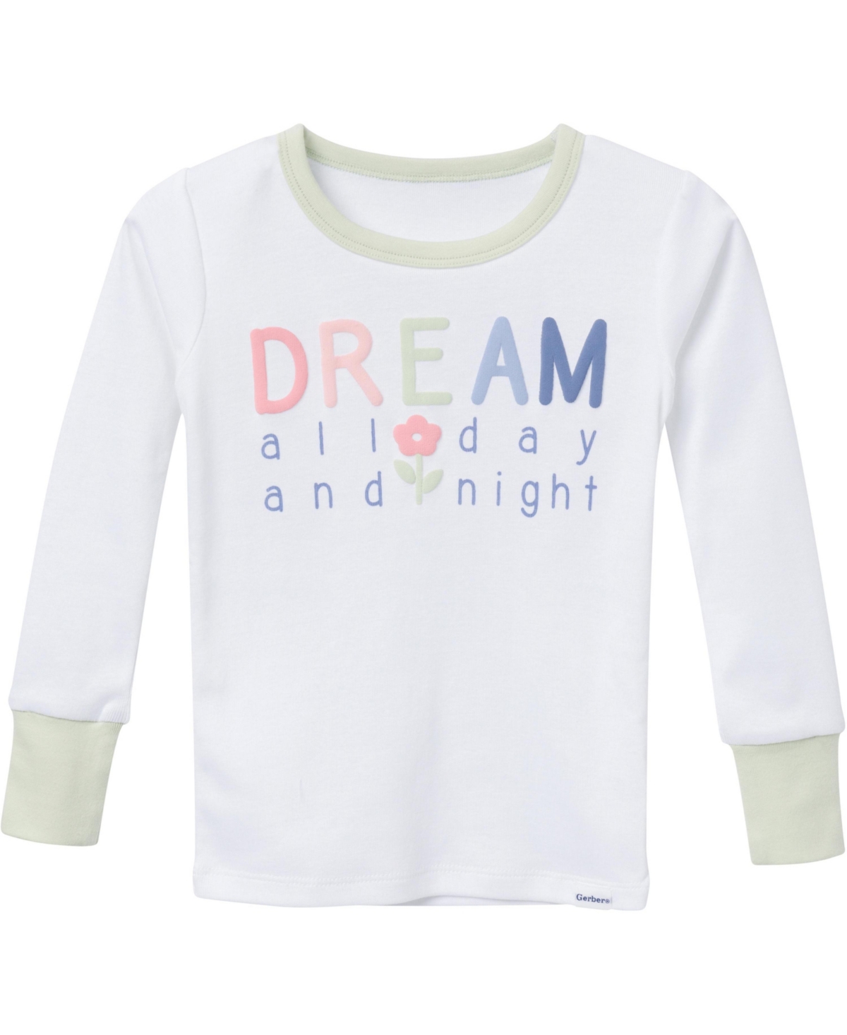 Gerber Toddler Girls Long Sleeve Pajama Set, 2 Piece