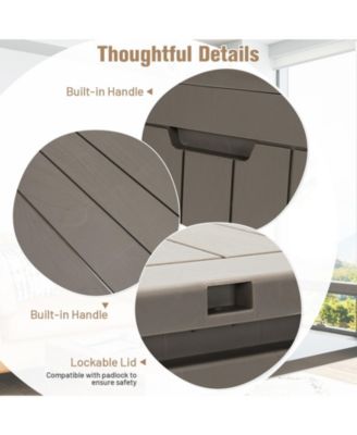 30 Gallon Deck Box Storage Container Seating Tools
