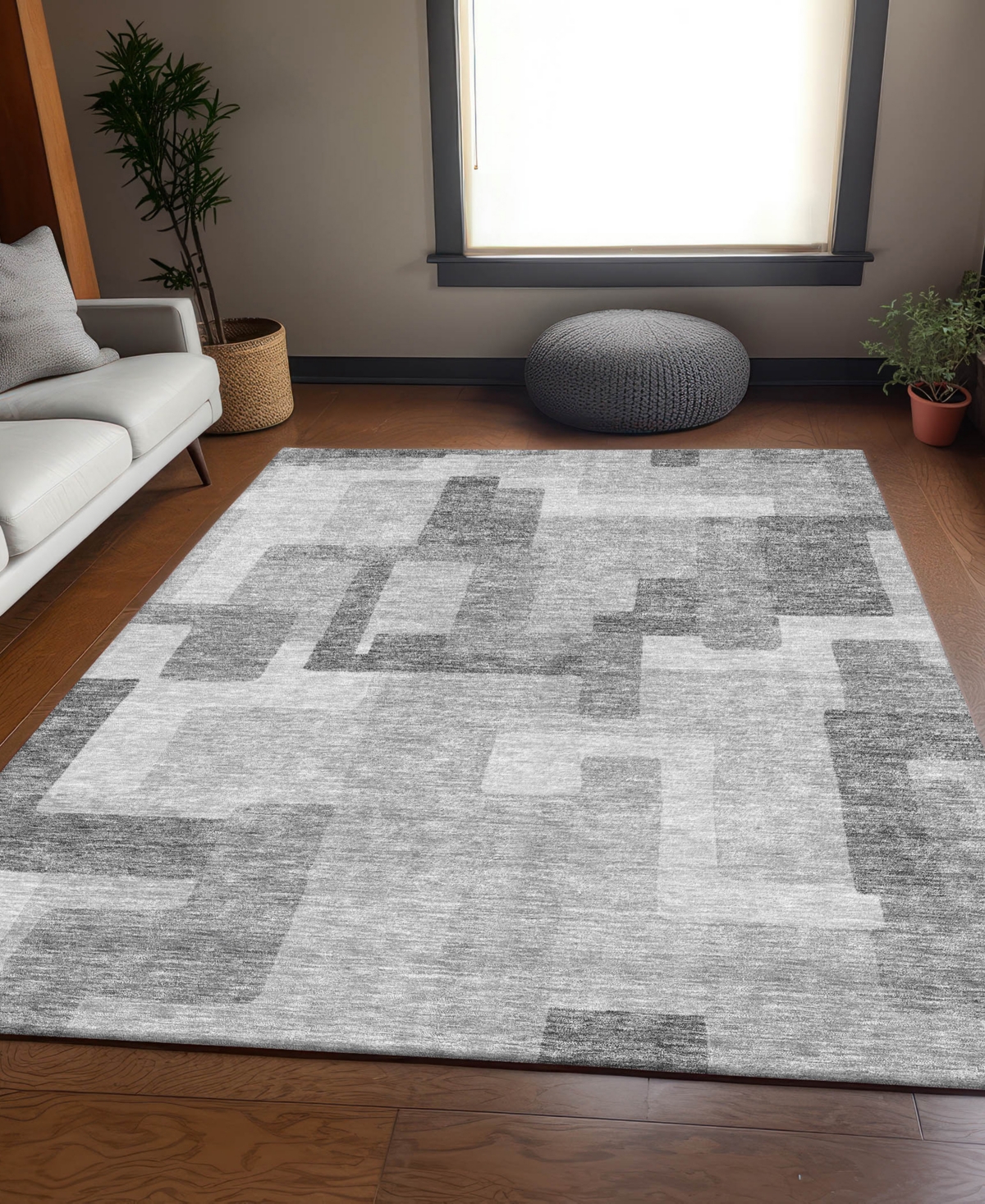 Addison Chantille Acn740 3'x5' Area Rug In Silver