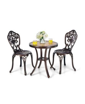 3-Piece All-Weather Cast Aluminum Patio Bistro Set