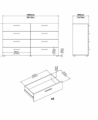 Austin 8 Drawer Double Dresser