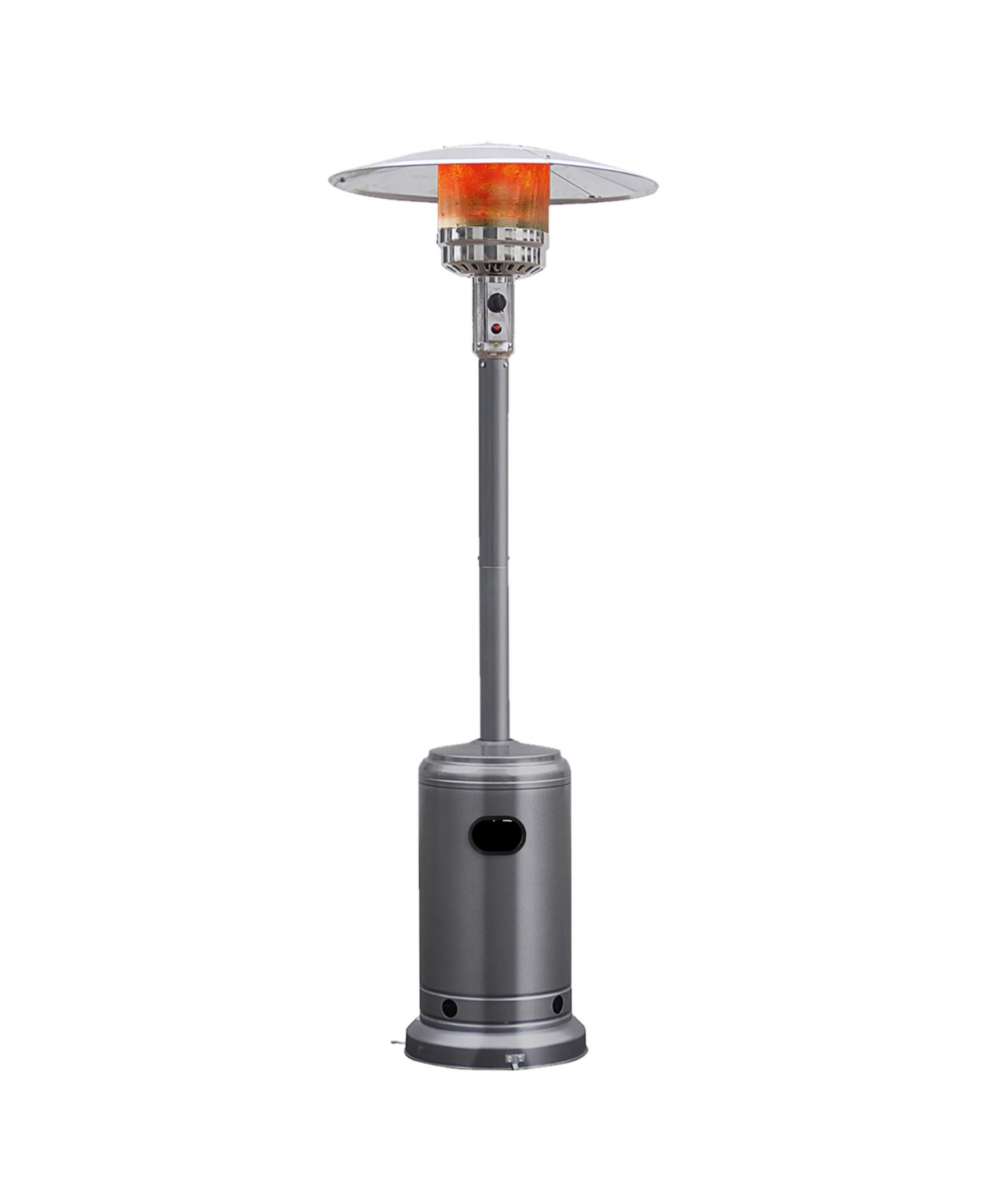Costway 50000 Btu Propane Patio Heater Standing Lp Gas Steel W/ Wheels