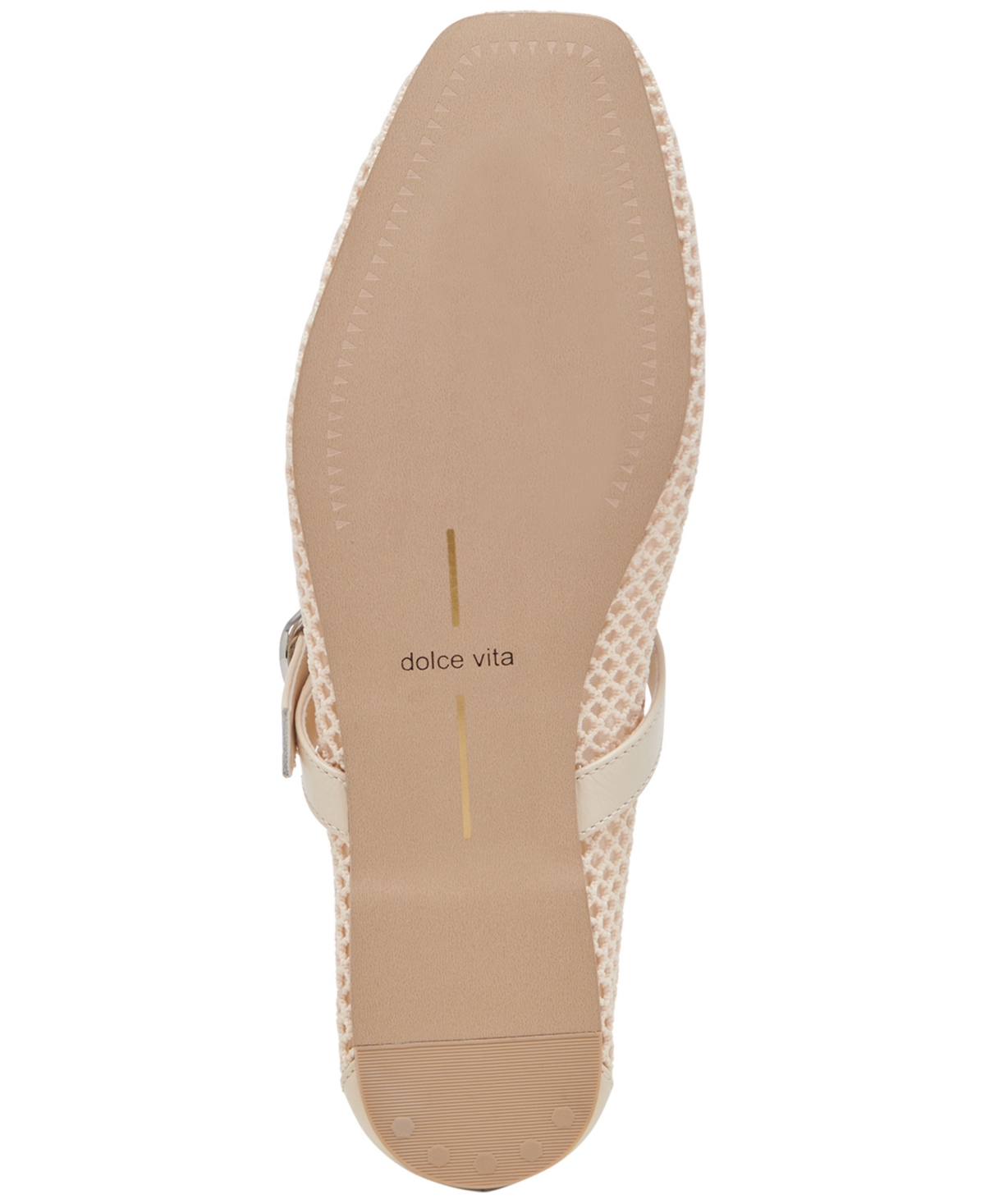 Dolce Vita Women's Rodni Mesh Mary Jane Flats In Nude Mesh Leather