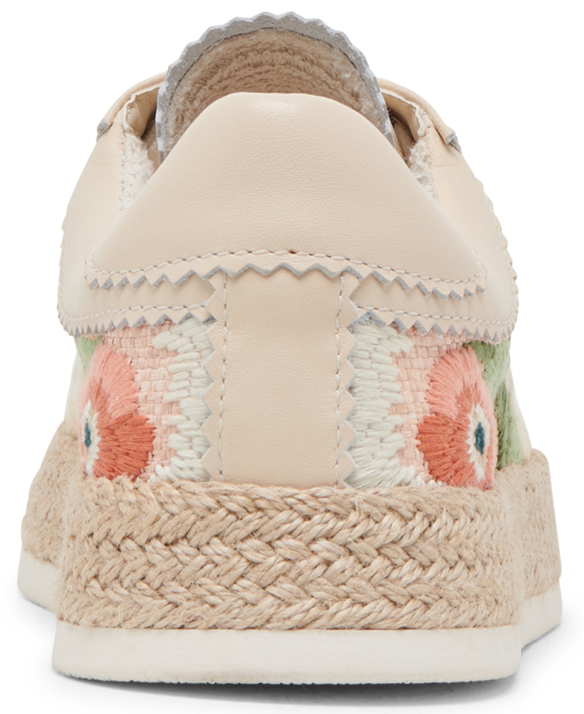 Dolce Vita Women's Azalia Floral Crochet Espadrille Lace-up Sneakers In Pink Floral Raffia