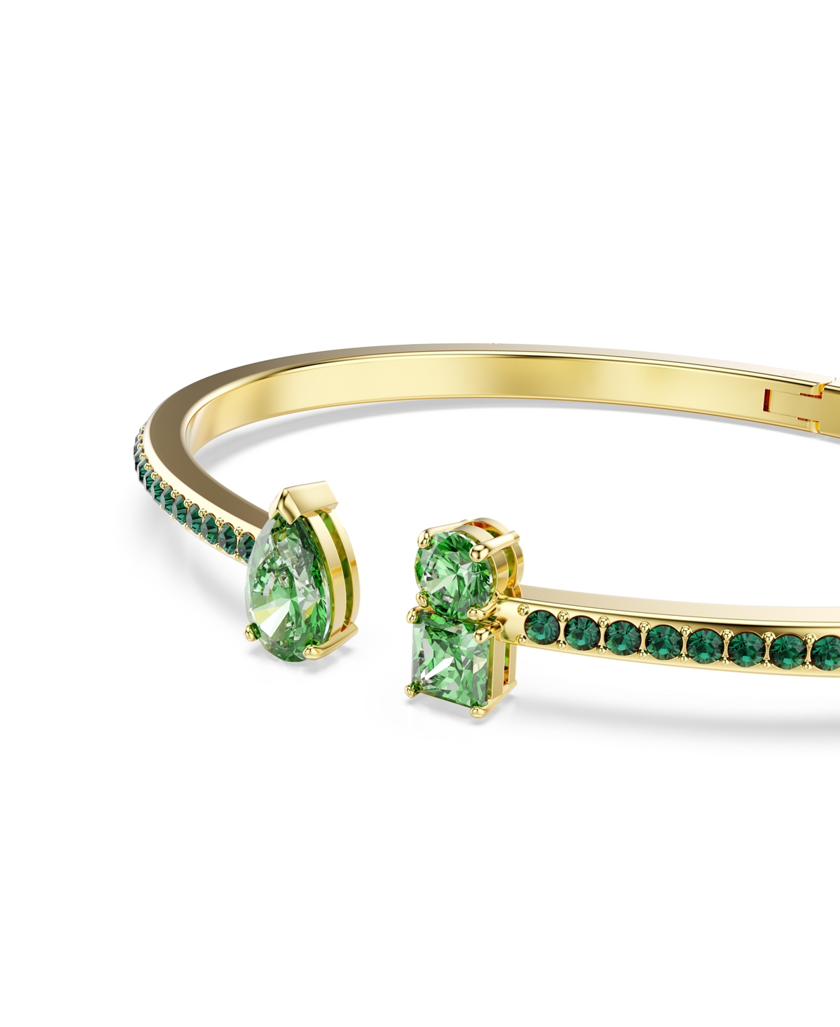 SWAROVSKI MIXED CUTS GOLD-TONE PLATED MATRIX CUFF BRACELET 