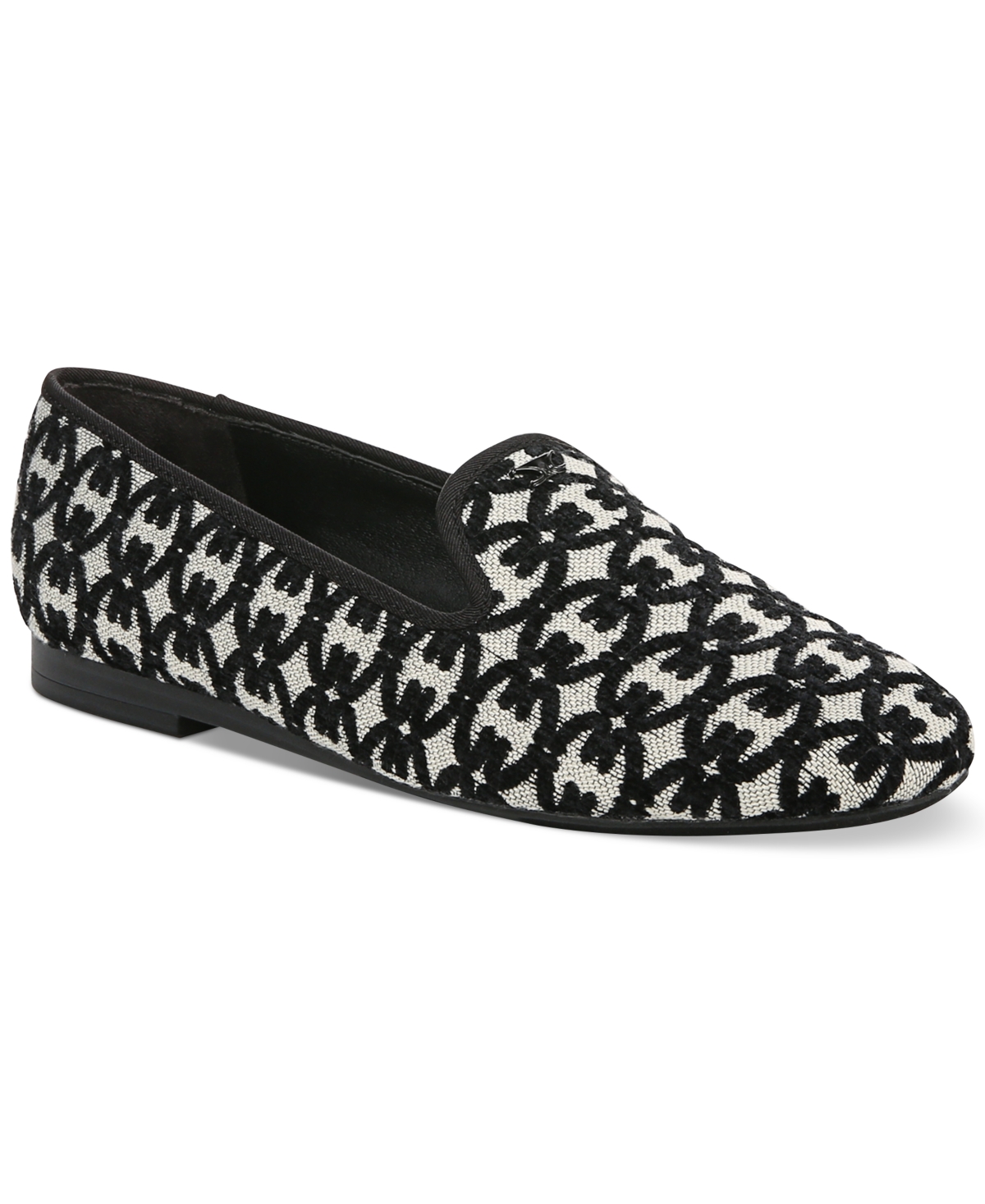 Tiffany Slip-On Smoking Flats - Natural Raffia