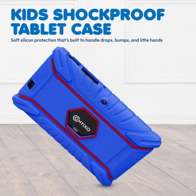 V8 Kids Tablet 32GB, 7” Screen WiFi Learning Device with Parental Controls, Shockproof Case, Epic! & LingoKids Apps