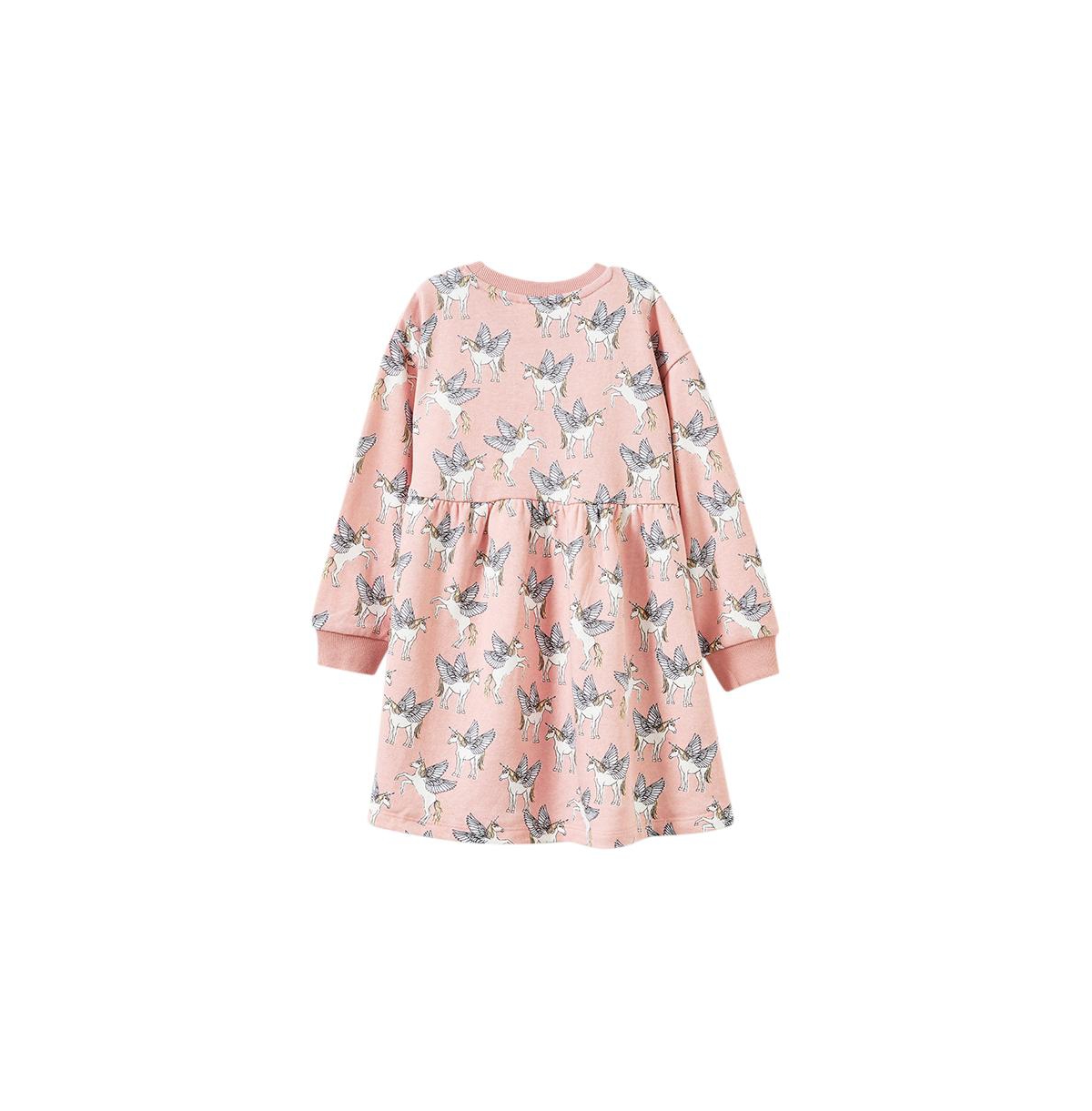 Cotton On Little Girls Tessa Fleece Dress -pegasus unicorn