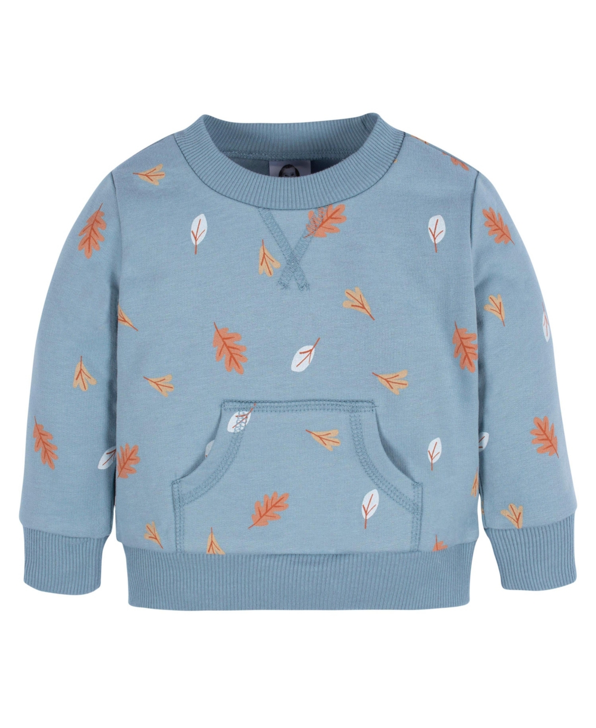 Gerber Toddler Boys Blue Leaves Sweatshirt & Pant Set