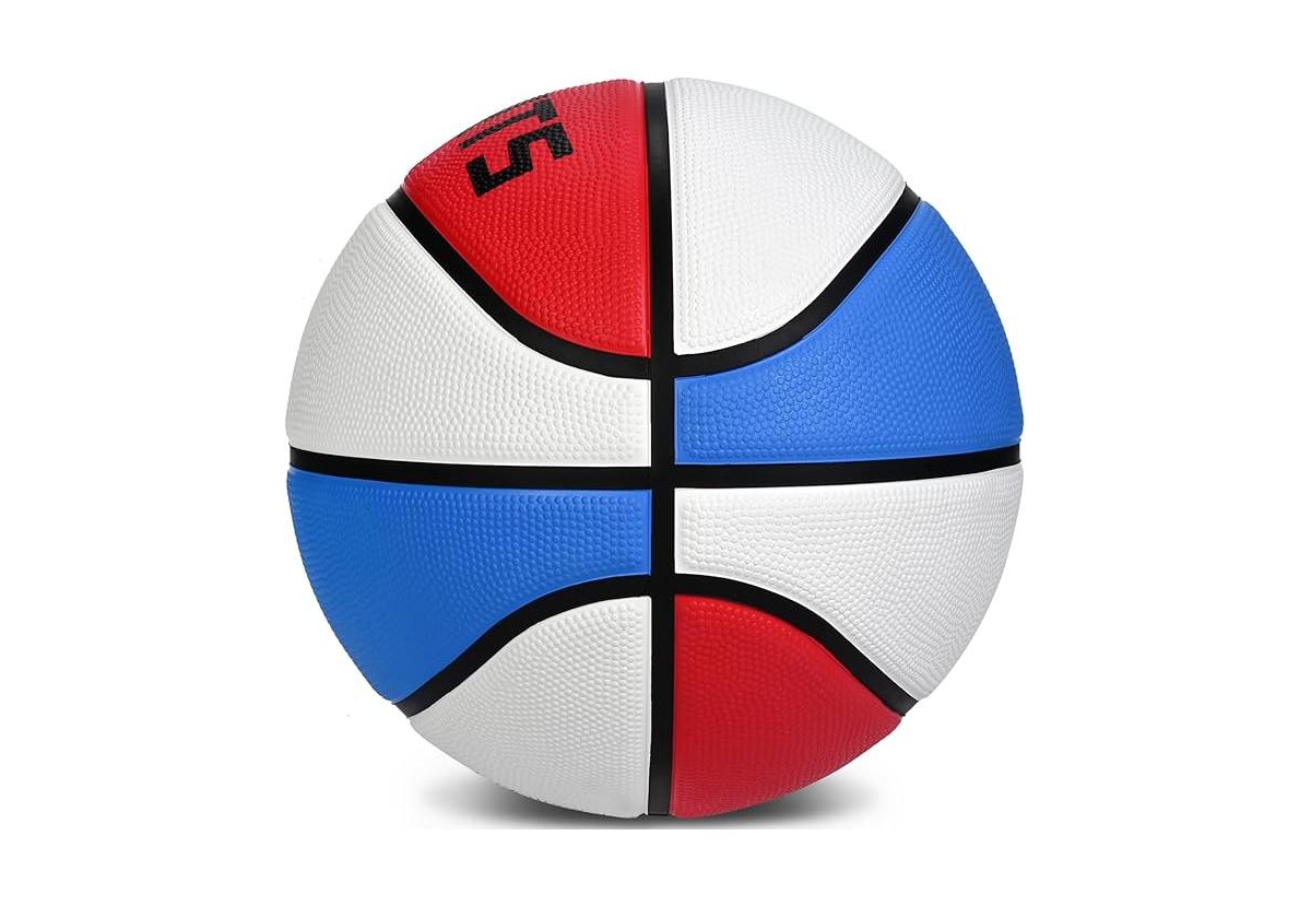Kuyotq Kids Toddler Size 4 Basketball Thickened Rubber Small Basketball Soft Touch in & Outdoor Mini Basketball for Boys Girls Age 4-8 Basketbal