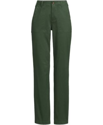 Women's High Rise Chino Utility Straight Leg Pants
