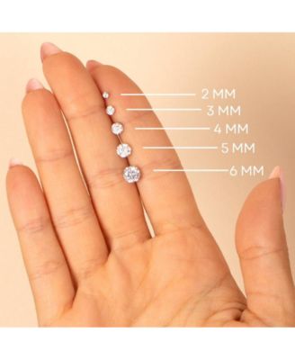 Solitaire Stud Earring 14K