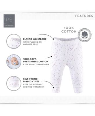 Baby Girls Pants Set, 5 Pack, Pastel