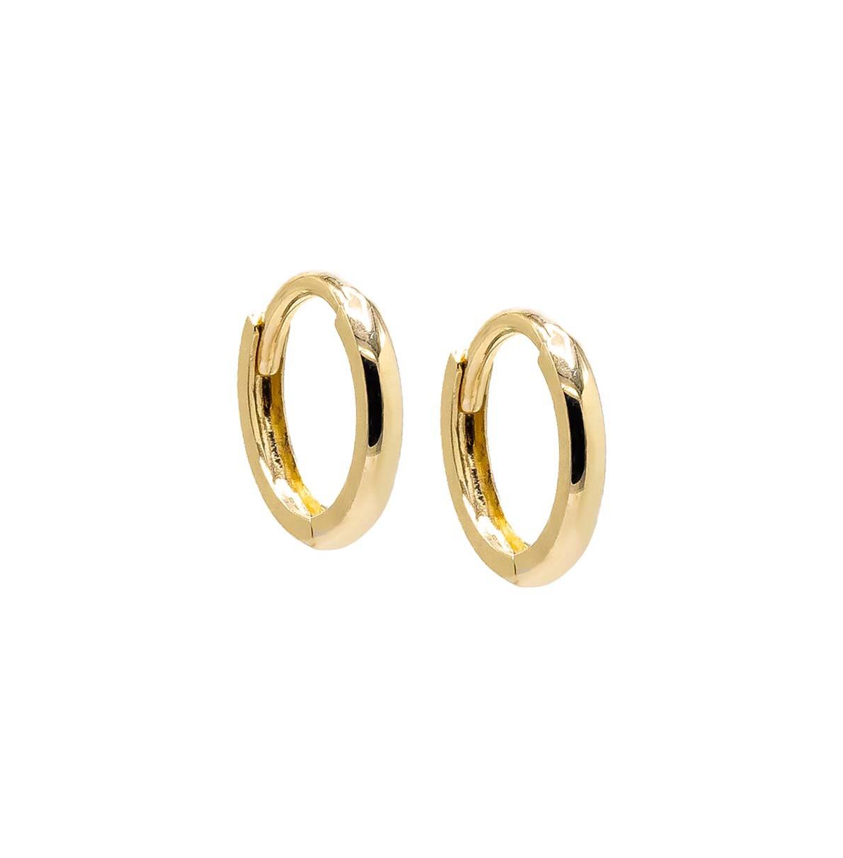 Thin Solid Cartilage Huggie Earring 14K - 14k gold - 8mm