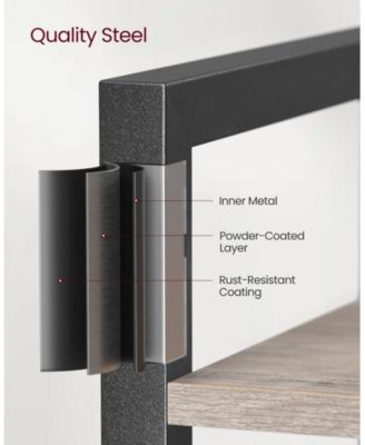 Narrow 5-Tier Bookshelf, Small Multi-Tier Bookcase for Living Room & Bedroom