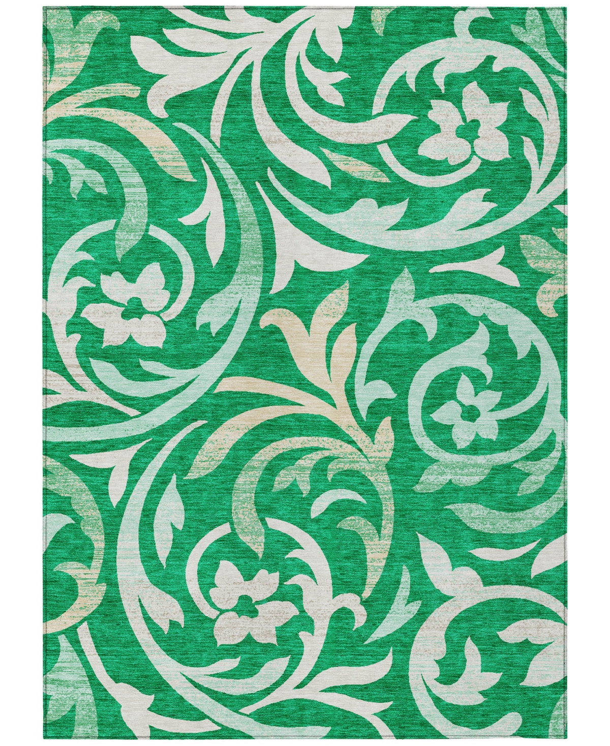 Addison Chantille Acn764 5'x7'6" Area Rug In Green