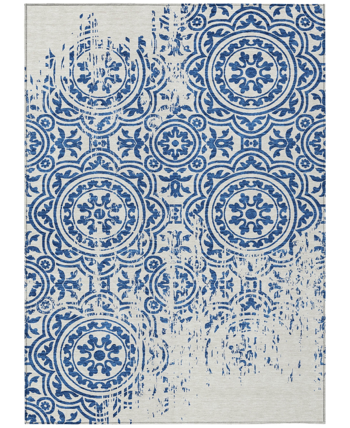 Addison Chantille Acn758 5'x7'6" Area Rug In Navy