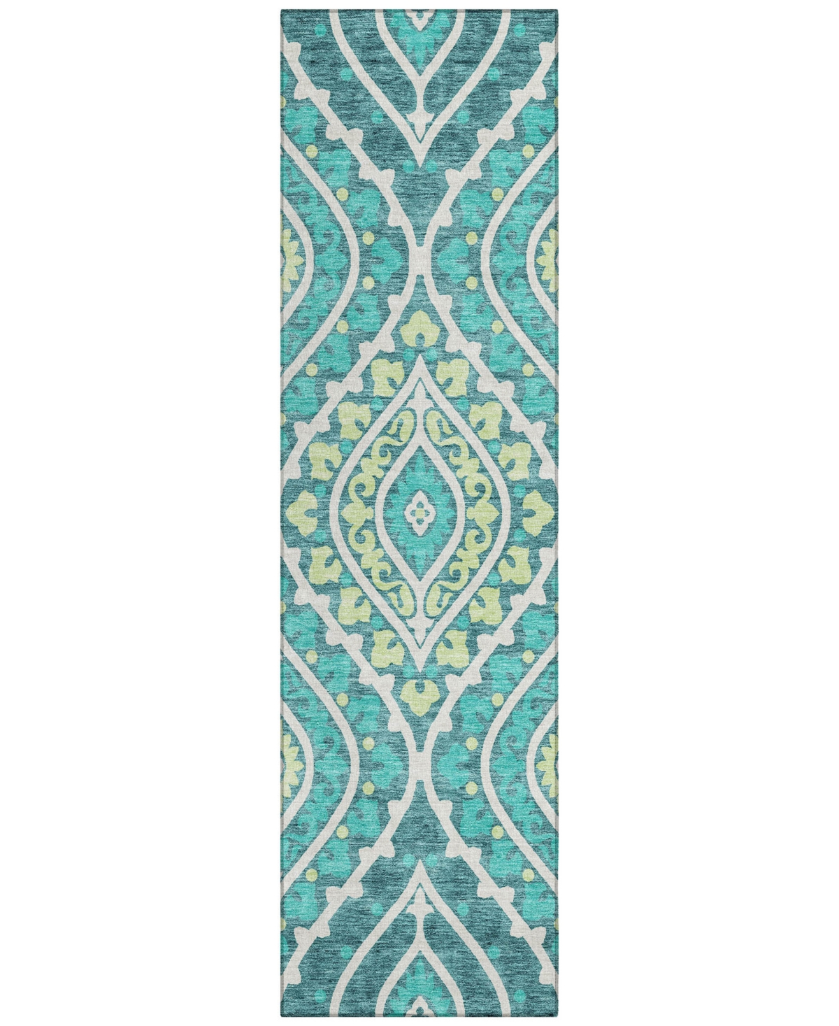 Addison Chantille Acn761 2'3"x7'6" Runner Area Rug In Teal