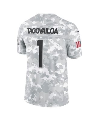 Men's Tua Tagovailoa Arctic Camo Miami Dolphins 2024 Salute to Service Limited Jersey