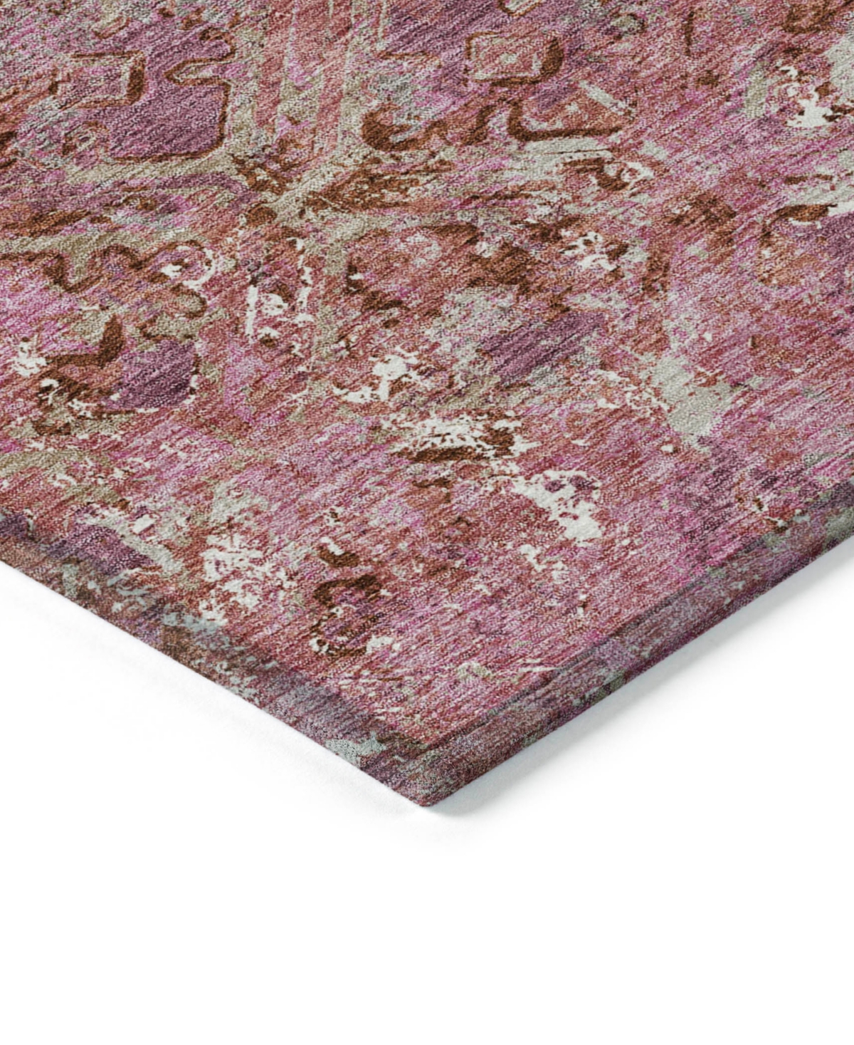 Addison Chantille Machine Washable Acn768 8'x10' Area Rug In Pink
