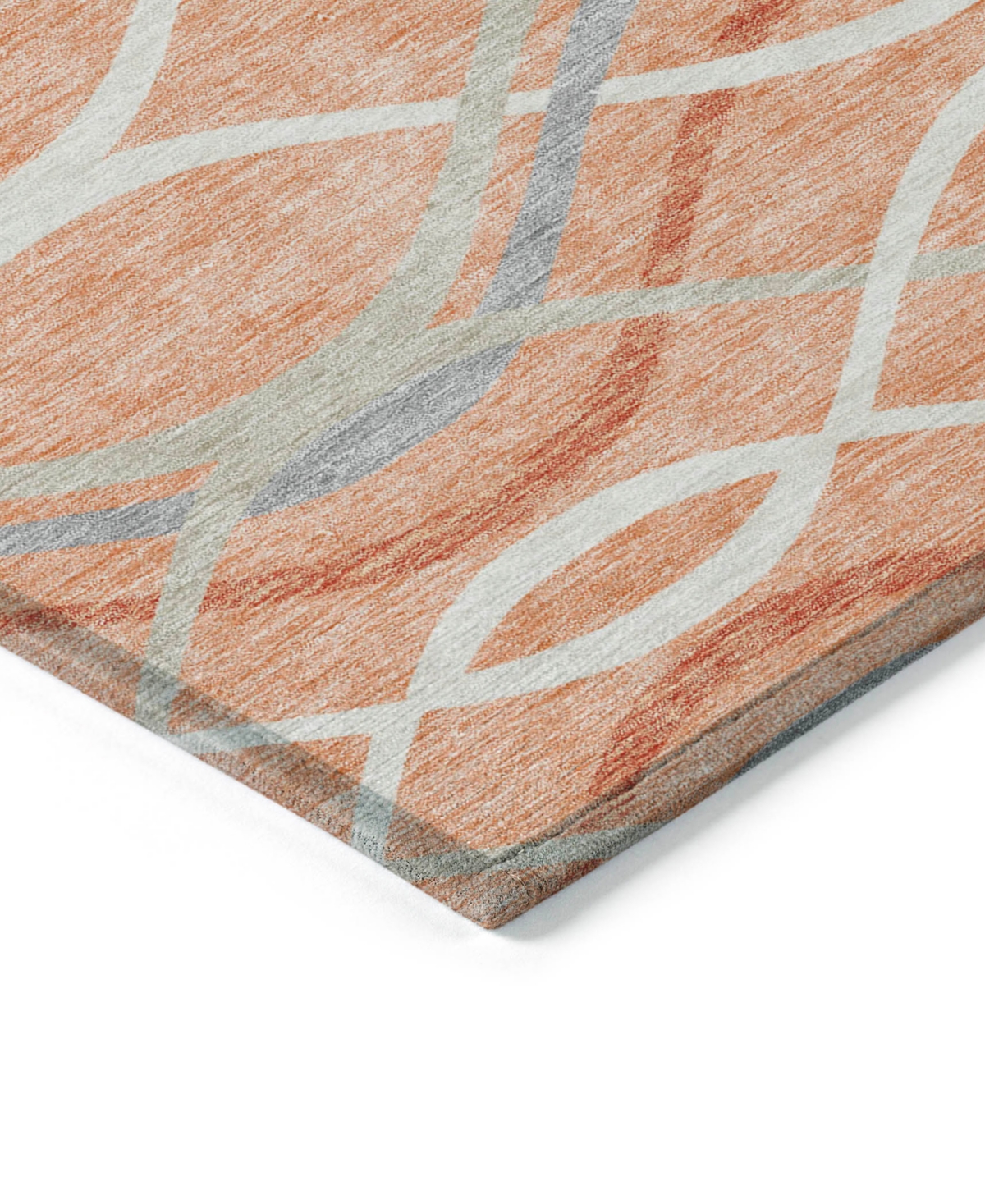 Addison Chantille Machine Washable Acn757 8'x10' Area Rug In Peach