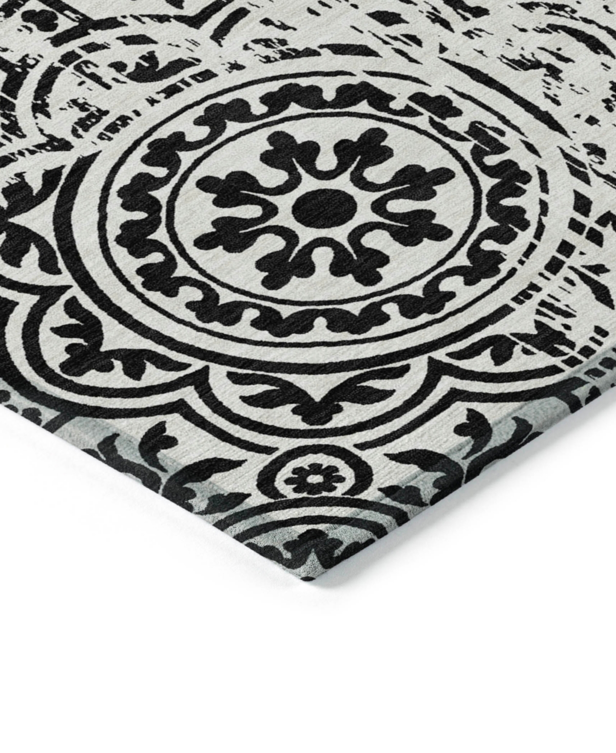 Addison Chantille Machine Washable Acn758 3'x5' Area Rug In Black