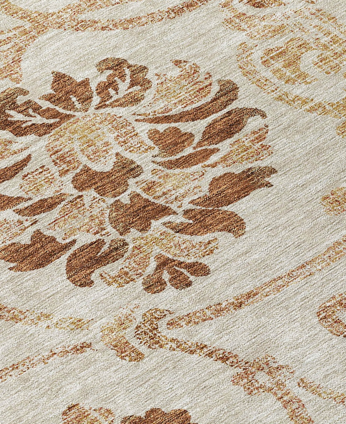Addison Chantille Acn762 9'x12' Area Rug In Terracotta