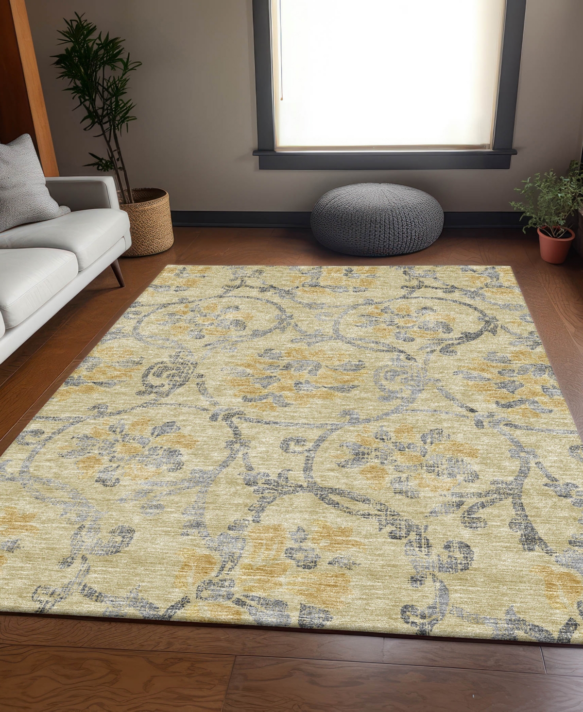 Addison Chantille Acn762 9'x12' Area Rug In Gold