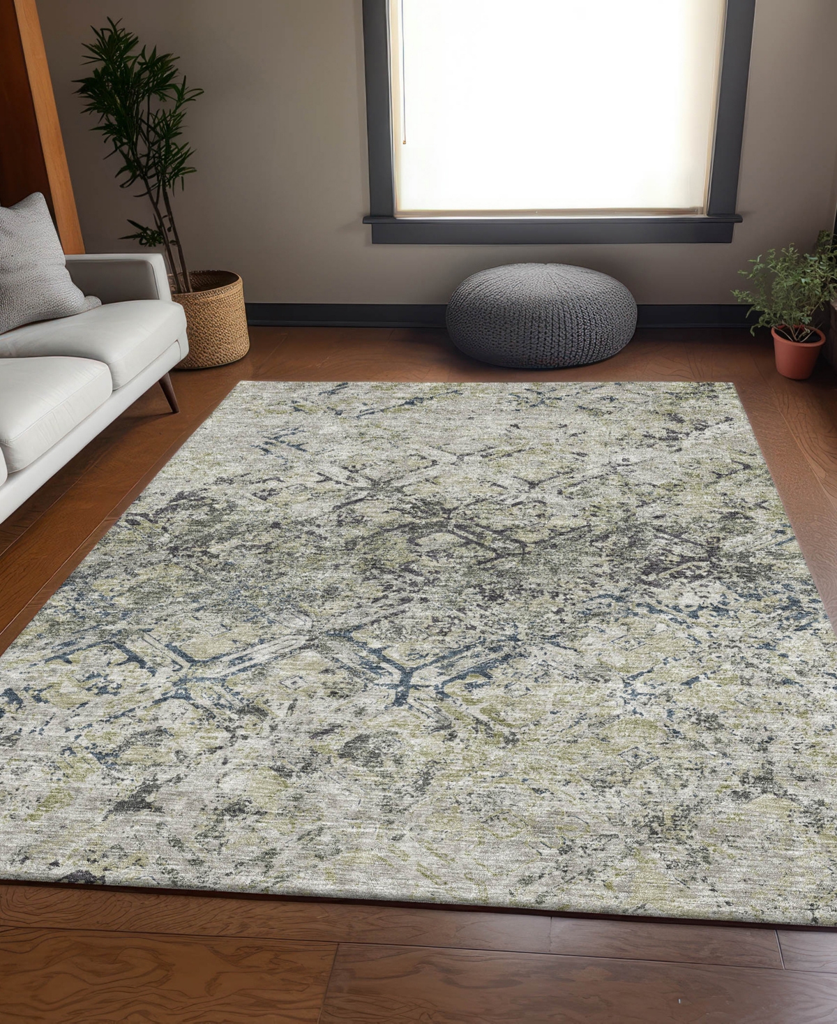 Addison Chantille Acn768 3'x5' Area Rug In Silver