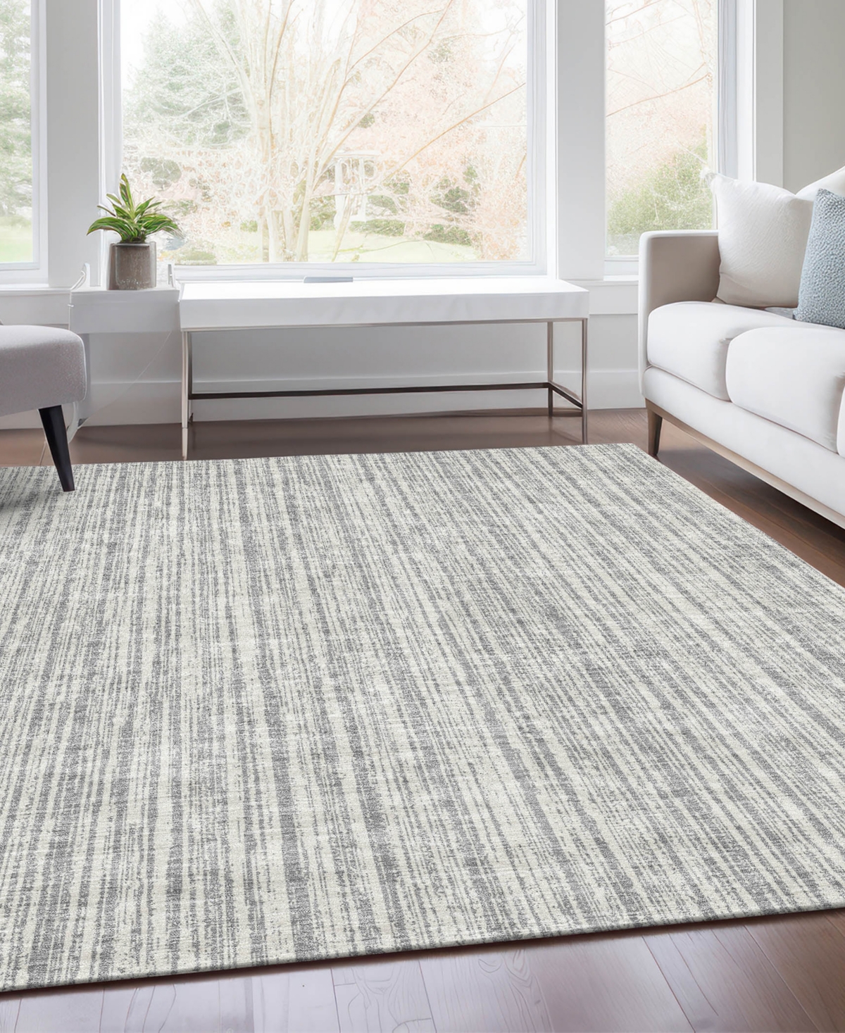 Addison Chantille Acn760 3'x5' Area Rug In Gray
