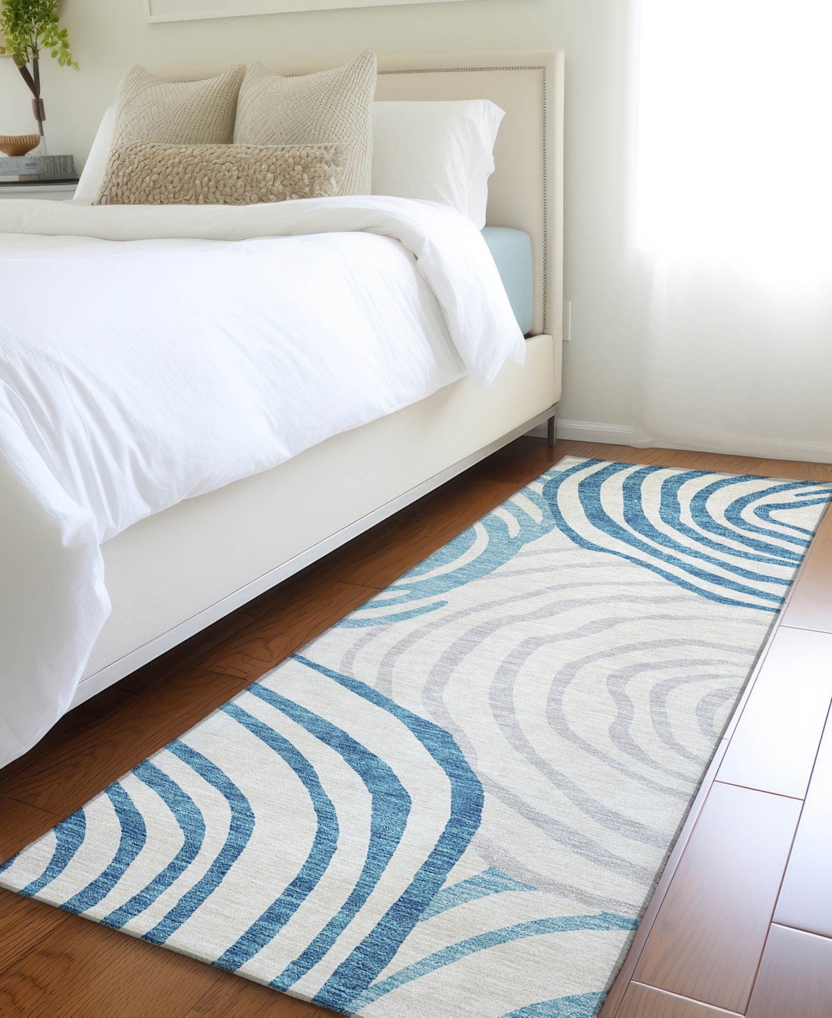 Addison Chantille Acn765 2'3"x7'6" Runner Area Rug In Teal