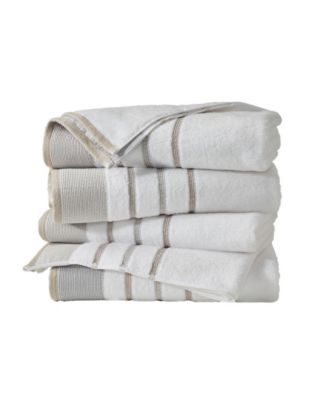 Luxurious Cotton Decorative 4-Piece Bath Towel Set, 54" x 27"