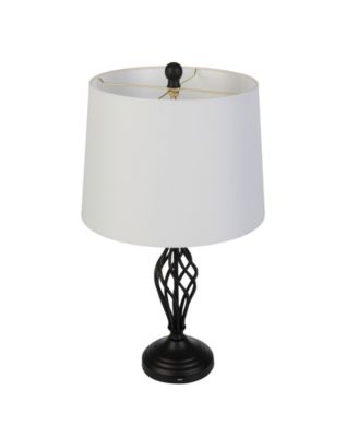 24.41" USB Charging LED Table Lamp Set