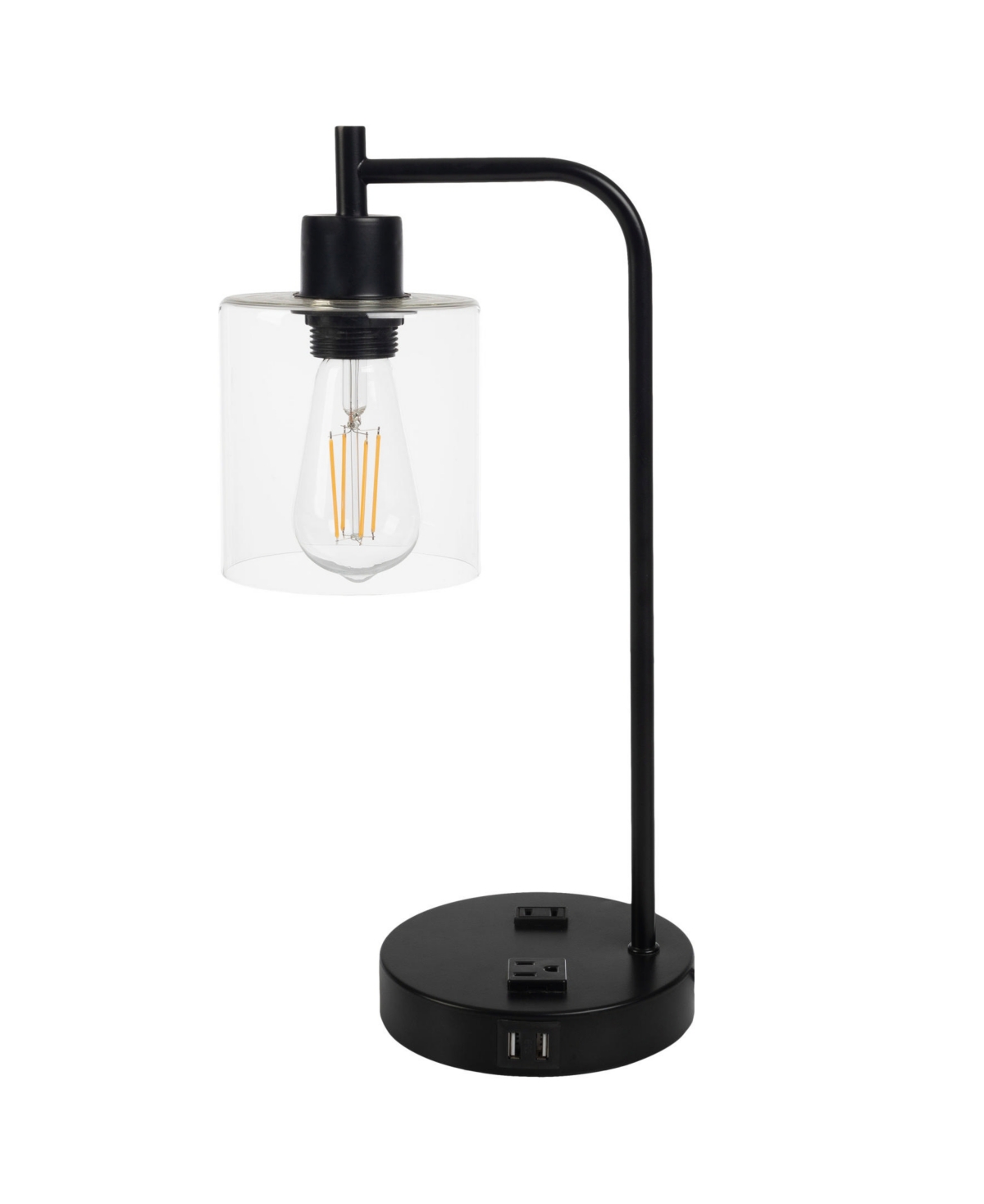LAVISH HOME 16.14" TOUCH CONTROL SMALL TABLE LAMP 